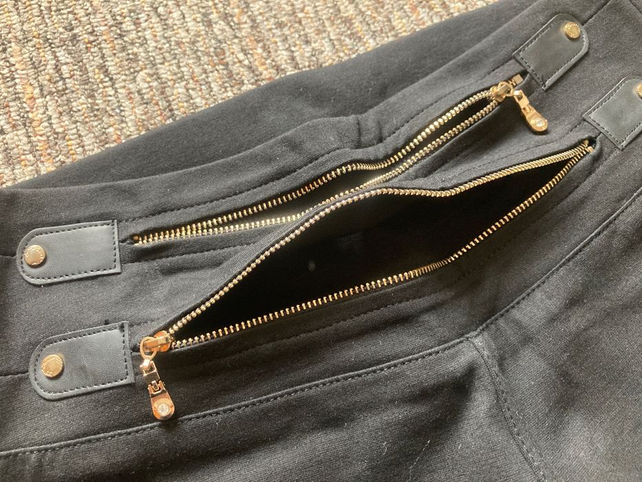 Pantaloni din bumbac cu banda lata în talie, mărimea S/M