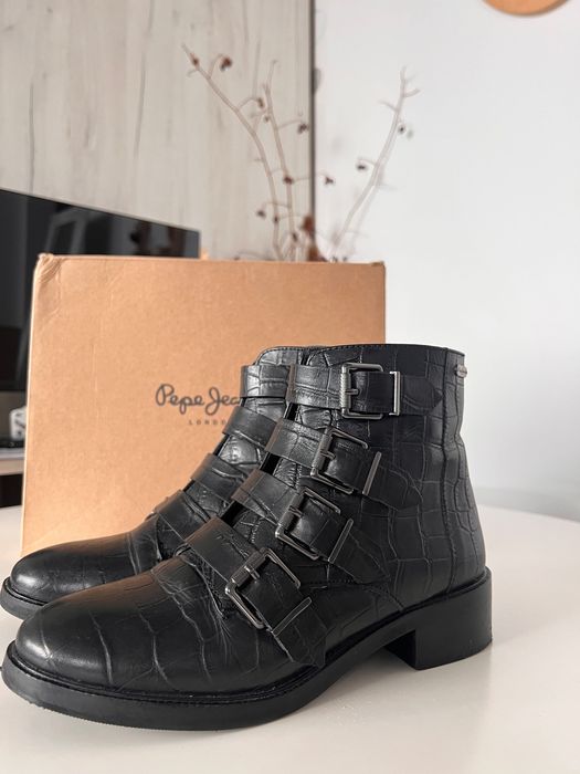 Боти от естествена кожа Pepe Jeans