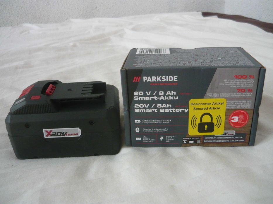 Acumulator baterie Parkside 12 Ah smart 20 V Performance bluetooth NOI