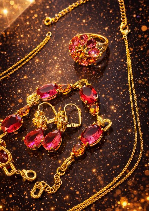 Set bijuterii placate aur 18K