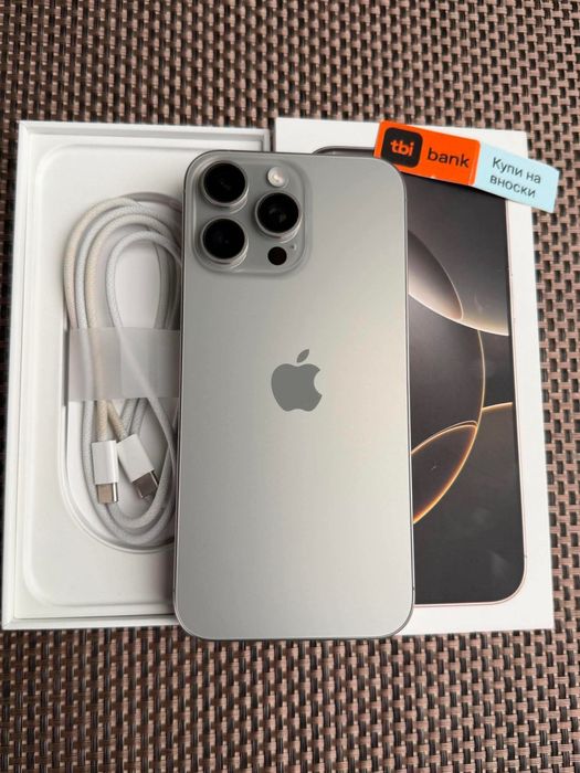 КАТО НОВ! 256Gb*ЛИЗИНГ* iPhone 16 Pro Max Natural Titanium