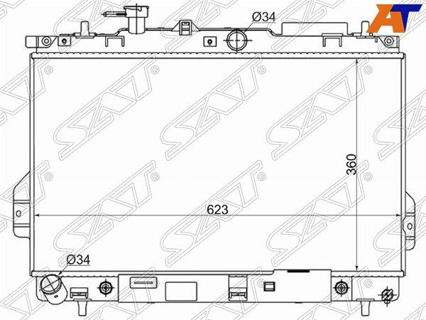 Радиатор Hyundai Matrix