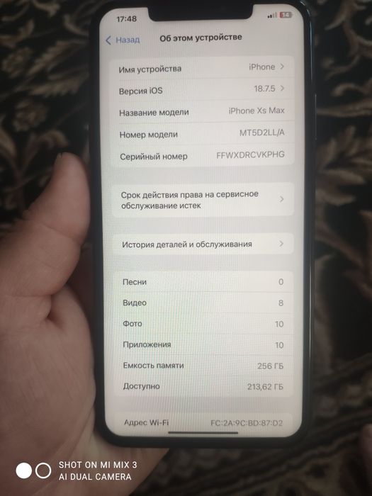 iPhone XS Max 256 gb  ideal