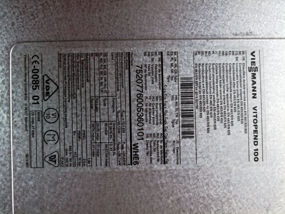 Centrală termică Viessmann Vitopend 100