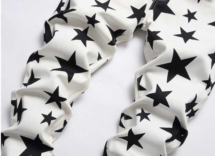 Jeans White & Stars