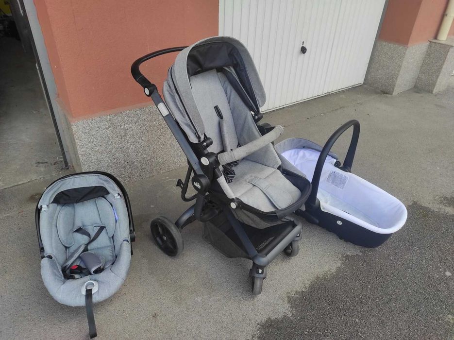 Cam Бебешка количка 3 в 1 Taski Sport сив