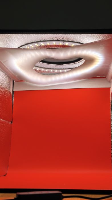 Фото кутия за продуктова фотография 25x25x25см с вградено осветление