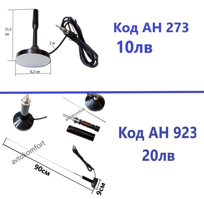 Антена Магнитна За Покрива На Автомобил