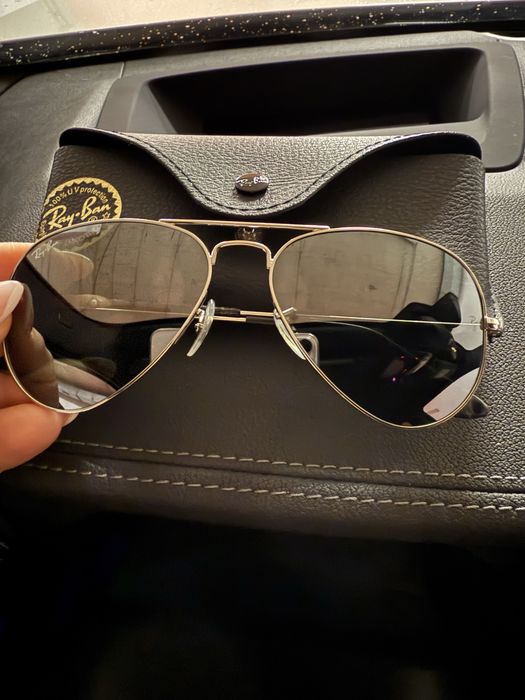 Очила Rayban сребърни