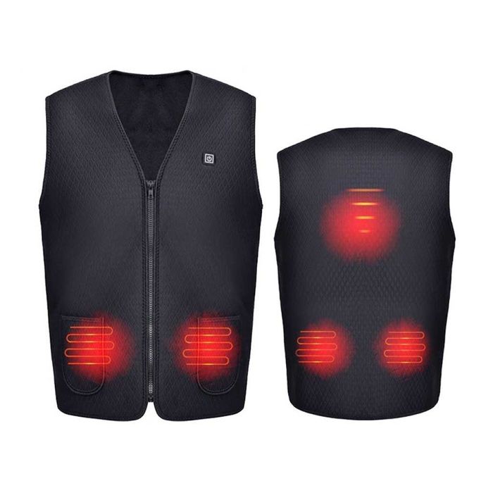 Унисекс термичен електрически елек с USB отопление