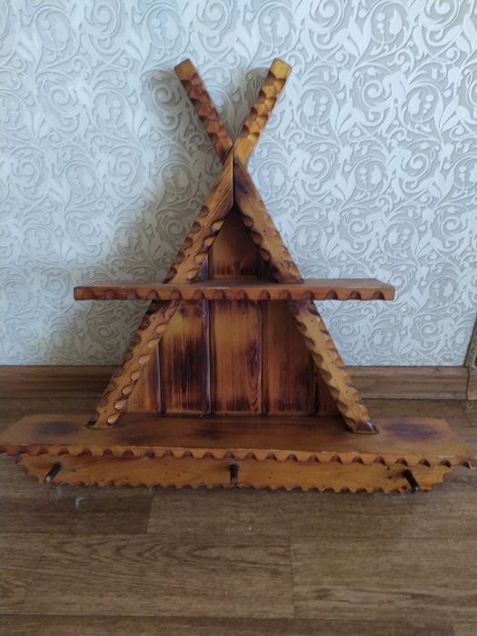 Зеркало и вешалка ,дерево,винтаж