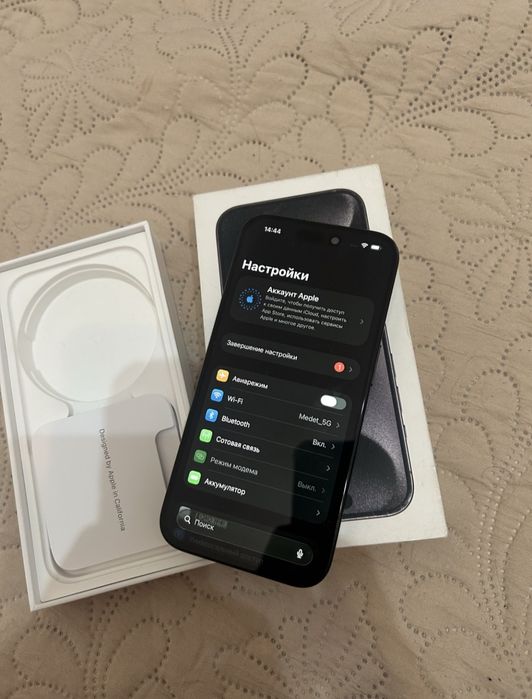 15 про 128 гб. Акб 87%.