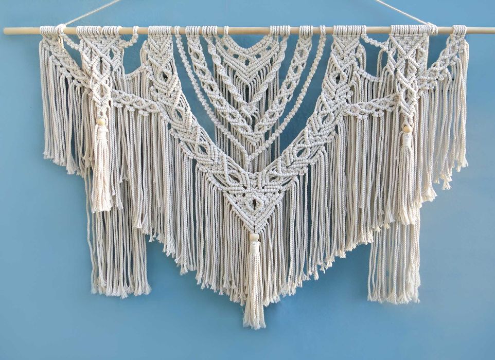 Панно макраме, декор для интерьера