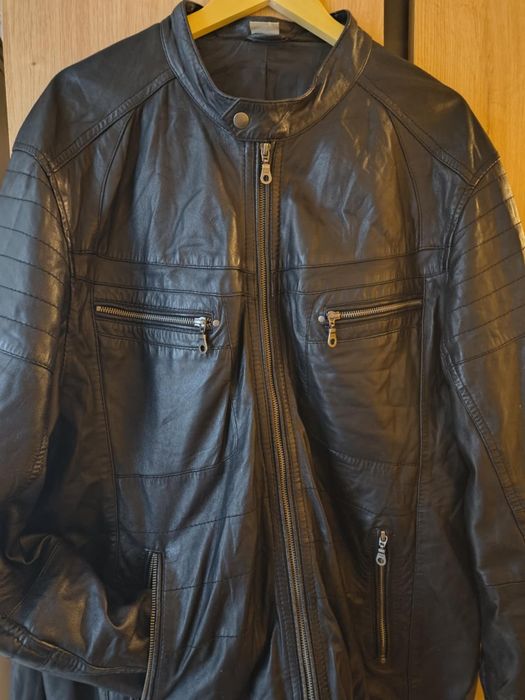 Мъжко яке от естествена кожа-голям размер