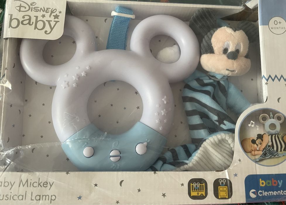 Mickey Mouse / Мики Маус Disney музикална лампа и играчка за гушкане