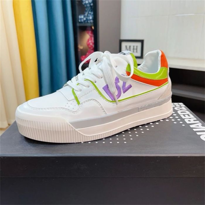 D2 Logo Sneaker "White/Multicolor"