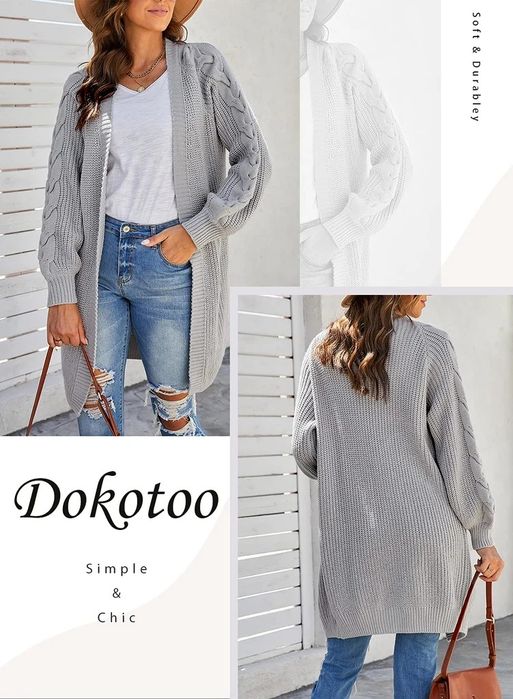 Cardigan femei lung, M. DOKOTOO