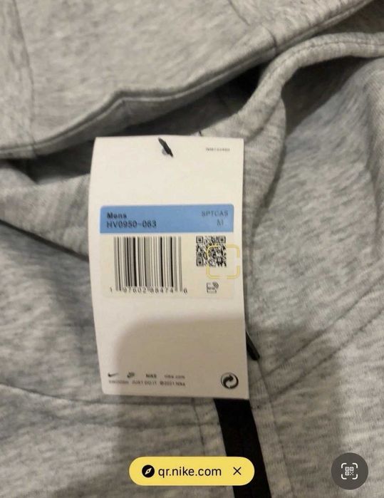 #EDITIE LIMITATĂ# Nike Tech Fleece Full Gri - Verificare Colet