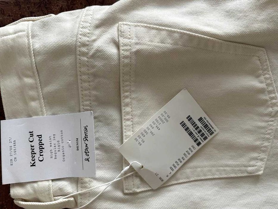 Нови бели дънки &OtherStories - Keeper Cut Cropped