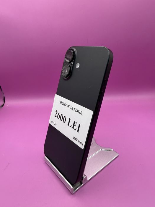 IPHONE 16 128 GB bat 100% •Matei Amanet Margeanului• 1823