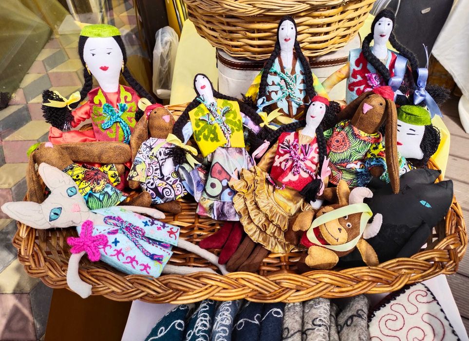 Текстильная кукла казашка