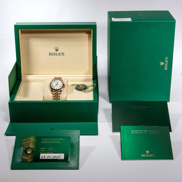 Rolex Datejust 31mm 278273 White Roman dial on Jubilee