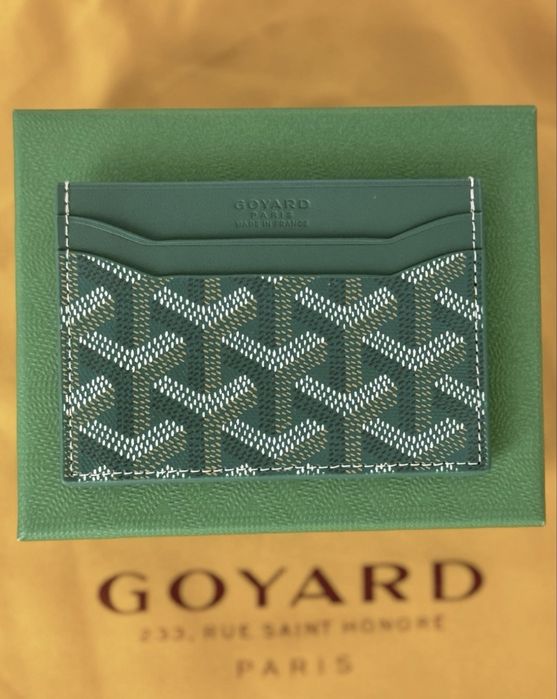 Goyard cardholder (green)