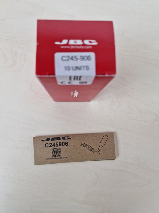 Set 10 vârfuri originale JBC C245-906 pentru stație de lipit – noi