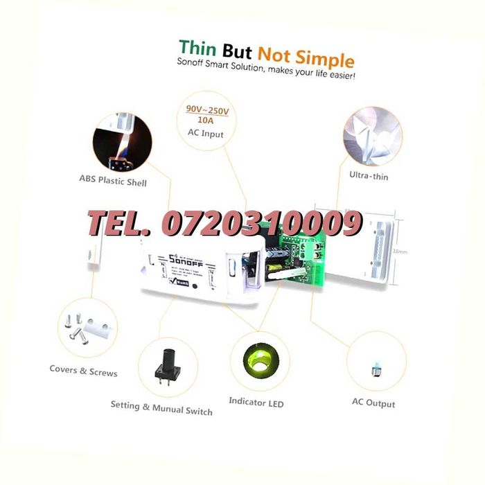 Intrerupator Wireless Sonoff Smart Home Iot