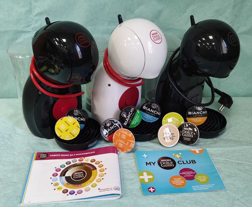 Кафемашина с гаранция 1 година NESCAFÉ® система Dolce gusto Delonghi Krups Piccolo XS.Black/White