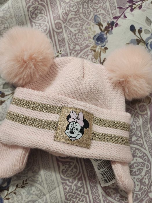 Бебешки плюшен космонавт 68 см + шапка Мини Маус