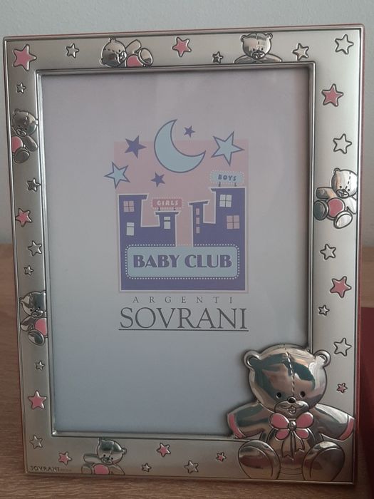 Ramă Foto Argint Sovrani Lux - Model Orsetto - Nouă în Cutie