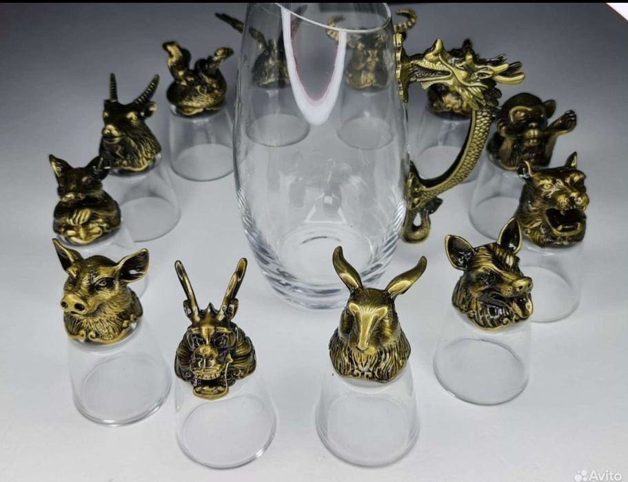 Подарок стопки перевёртыши с графином