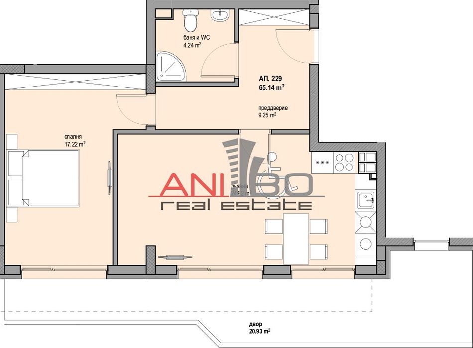 Продава се Двустаен апартамент в София, Люлин 8 - 97 кв.м за 1598 €/кв.м - Снимка #1