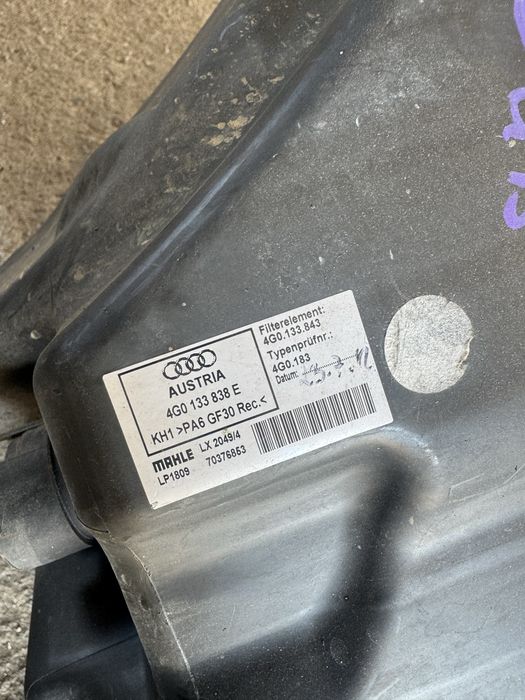 Carcasa filtru aer Audi A6 C7 / A7 3.0 tdi 4G0133838E