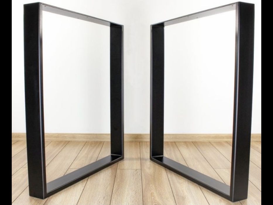 Set 2 picioare metalice (masa dining, living, bucatarie, cafea, bar)