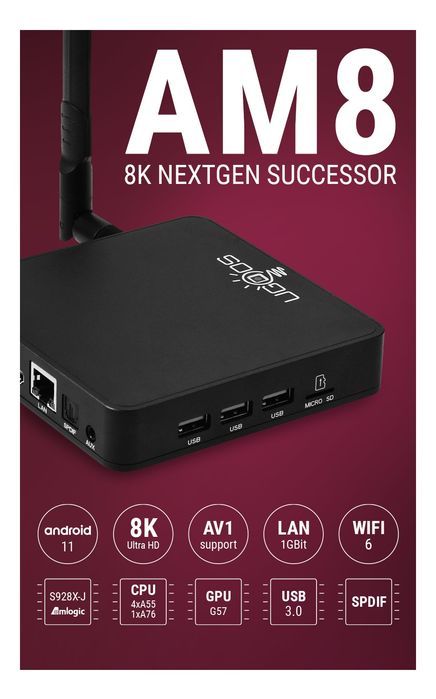 UGOOS AM8 4/32Gb 5000ta kanal tekin 1yil