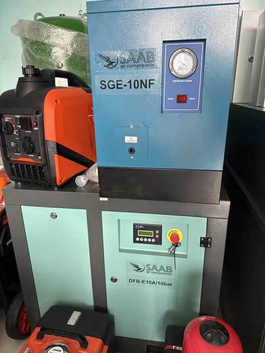 Винтовой компрессор 7,5 кВт 10 бар SAAB BAOSI блок