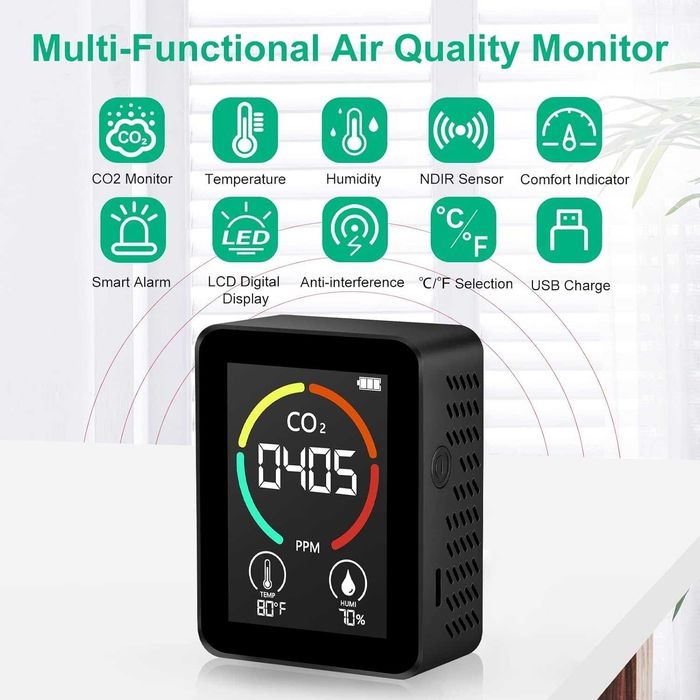 Монитор за качество на въдуха Geokku H8