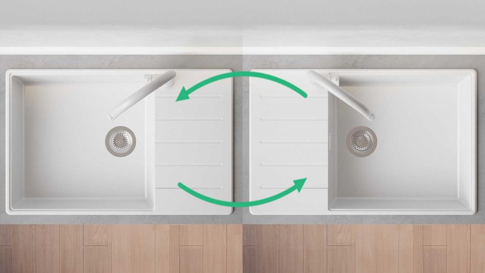 Кухненска Мивка от гранит модел Копенхаген Smart  от 169 на 149 Е