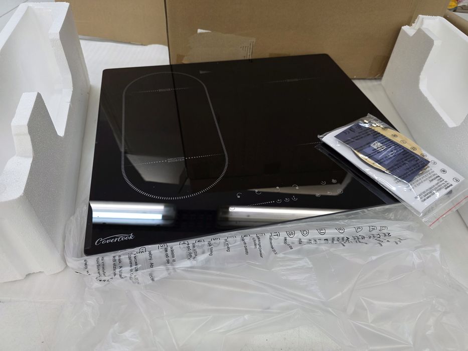 Индукционен котлон за вграждане, 7000W, 4 зони, Bridge функция, 60 см, COVERCOOK