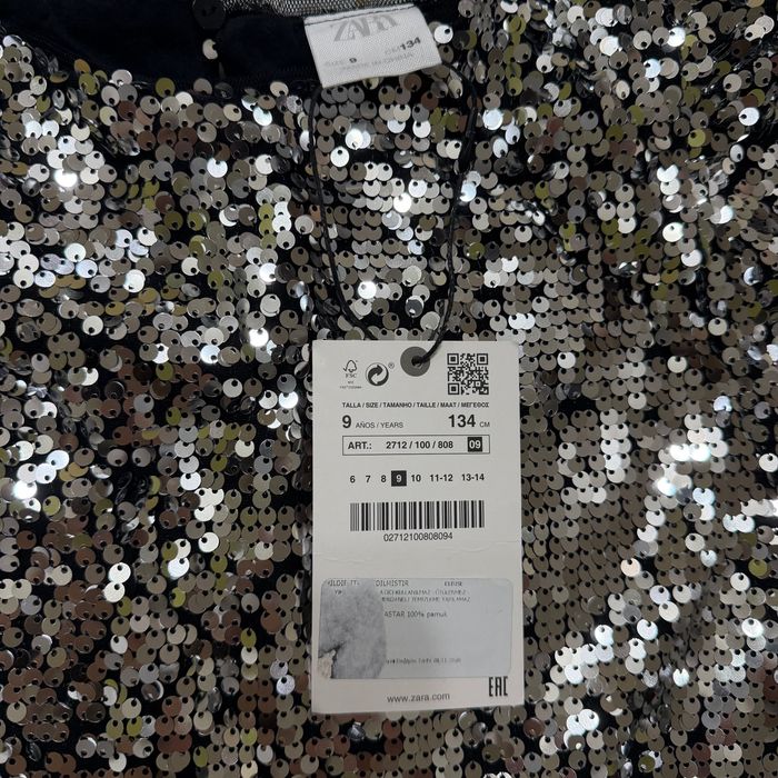 Нарядное платье от Zara, на рост 134см, возраст 9 лет