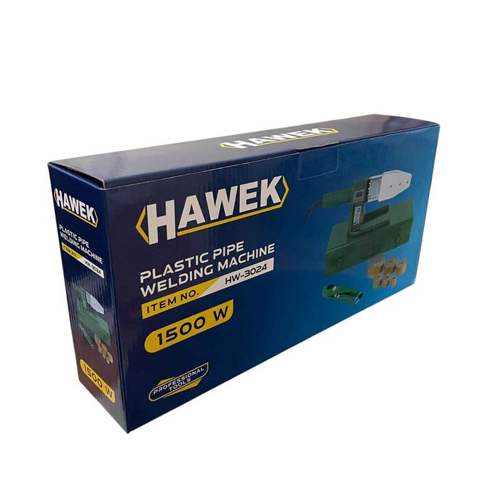 НЕМСКА Лепачка – Поялник За ППР Тръби 20–63 мм 1500W HAWEK + ЛЕД ФЕНЕР