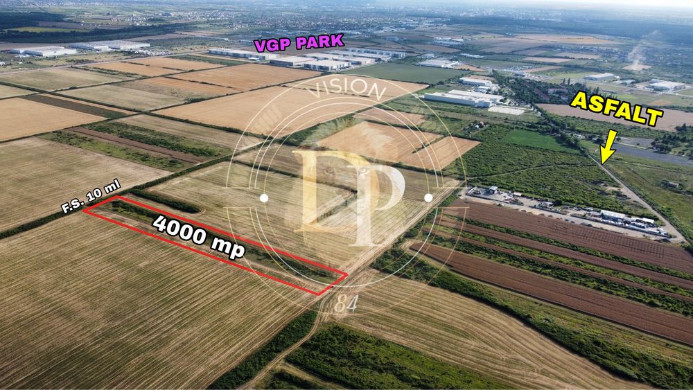 Teren extravilan 4000 mp in Ghiroda langa VGP PARK