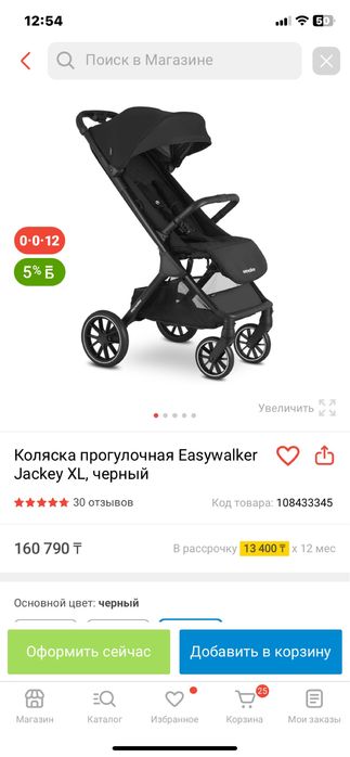 Коляска прогулочная Easywalker Jackey XL