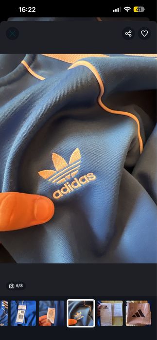 hanorac cu fermoar adidas nou cu eticheta si bon fiscal
