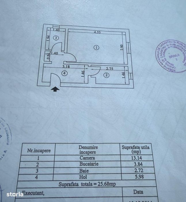 Garsoniera decomandata Viziru 1 - Renovata 2026.