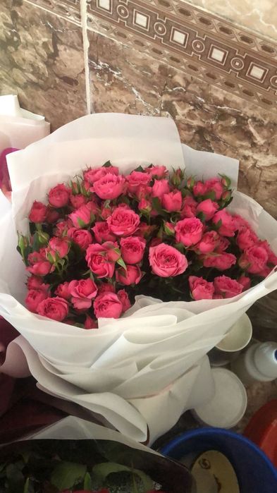 Спрей роза свежый