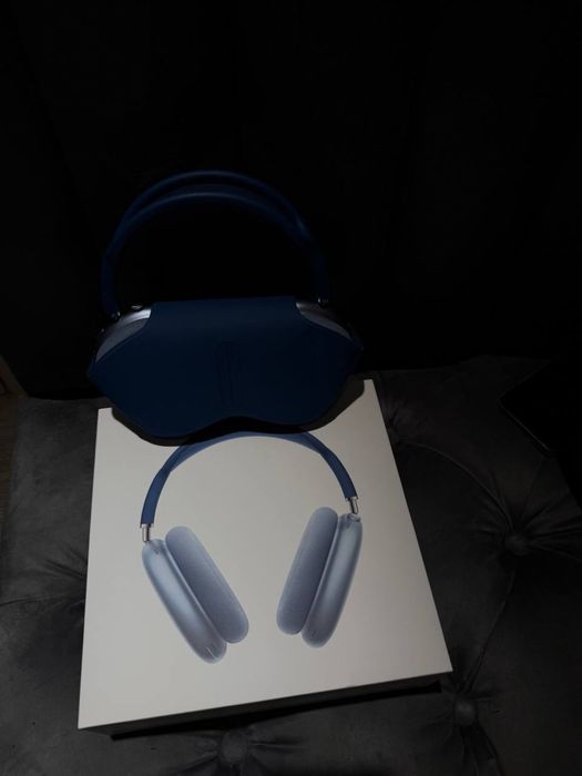 Airpods max blue новые!