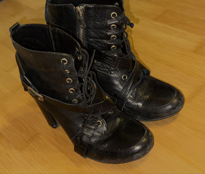 Botine de piele naturala 38